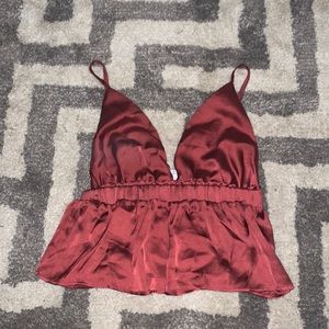 red tiny going out shirt